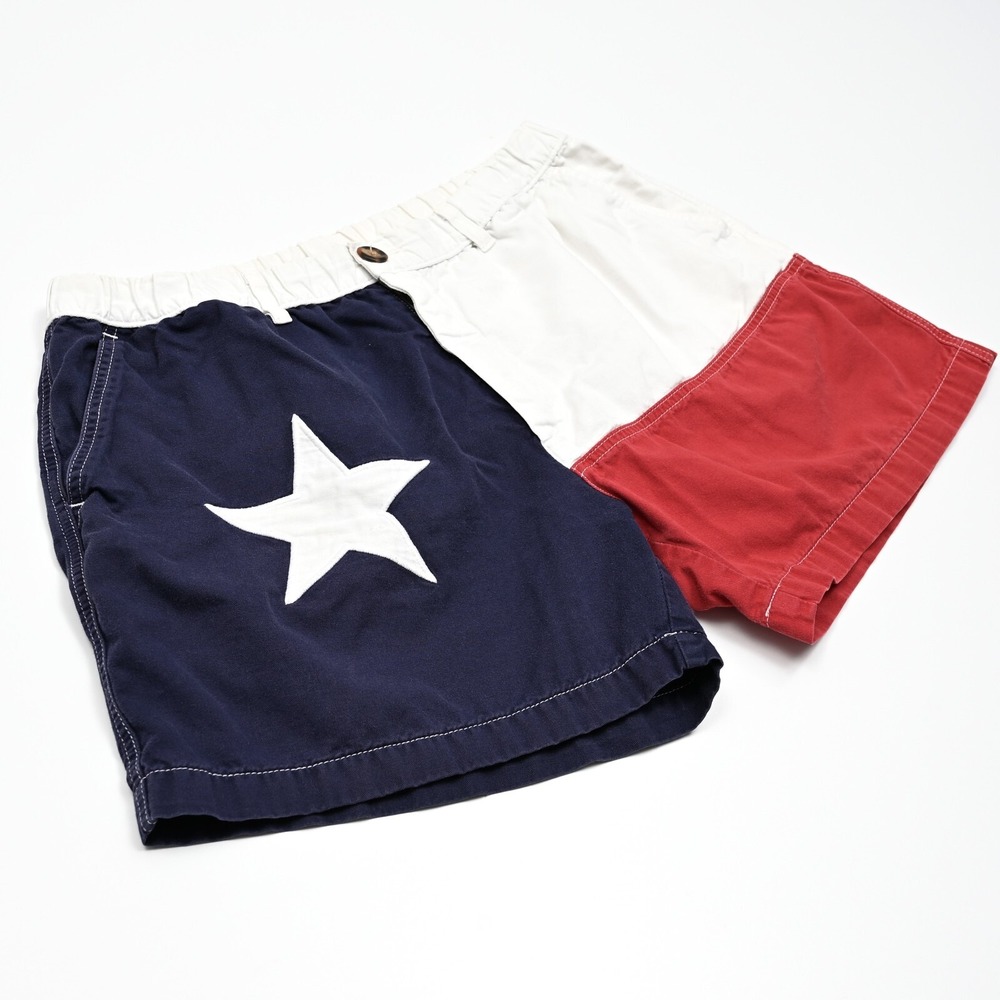 Chubbies Red, White, and Blue Flat Front Men Shorts